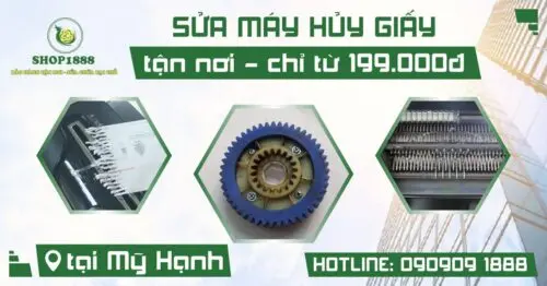 Dịch vụ sửa máy hủy giấy tại Đức Huệ Long An của Shop1888