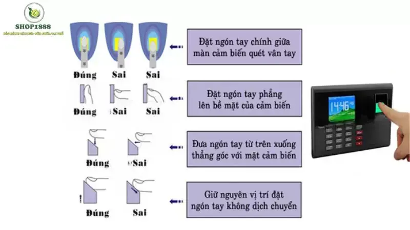 Hướng dẫn chi tiết cách cài đặt máy chấm công vân tay