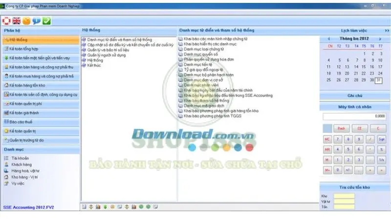 Phần mềm kế toán SSE Accounting 2019.NET