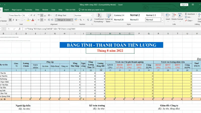 Quy trình xây dựng thang bảng lương